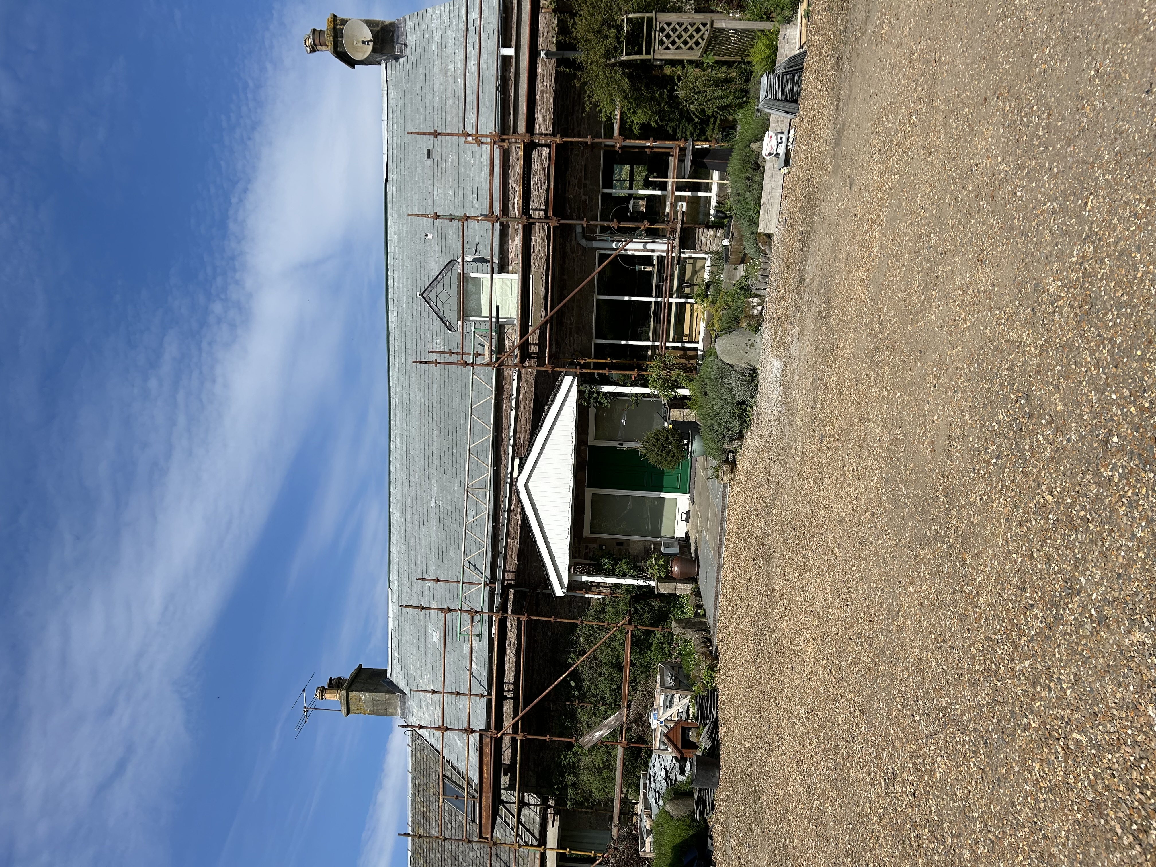 New slate roof with Brazilian slates